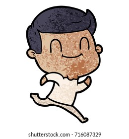 cartoon friendly man