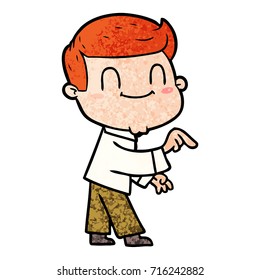 Cartoon-freundlicher Mann