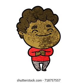 cartoon friendly man