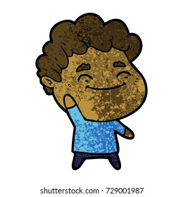 Cartoon-freundlicher Mann