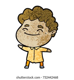 cartoon friendly man