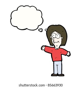 cartoon friendly person