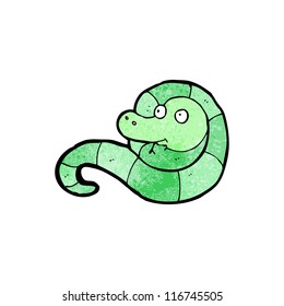 serpiente amigable con dibujos animados