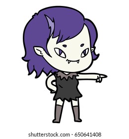 Cartoon-freundliches Vampirmädchen