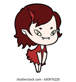 Cartoon-freundliches Vampirmädchen