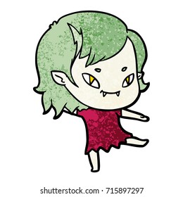 cartoon friendly vampire girl