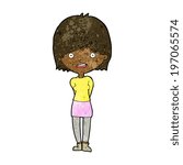 cartoon friendly woman