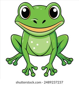 Cartoon Frog Vector and Art