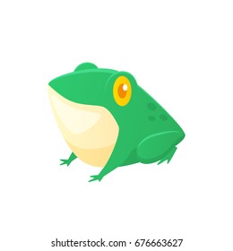 Cartoon frog vector illustration