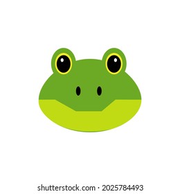 Cartoon frog vector isolated illustration