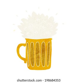 cartoon frothy beer