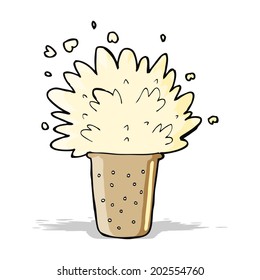 cartoon frothy beer