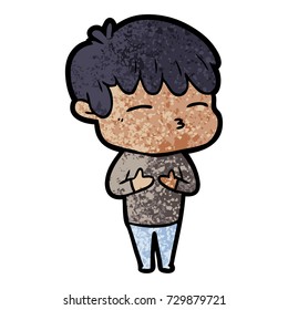 caricatura de un hombre frustrado