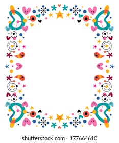 cartoon fun happy frame
