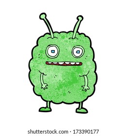 cartoon funny alien monster