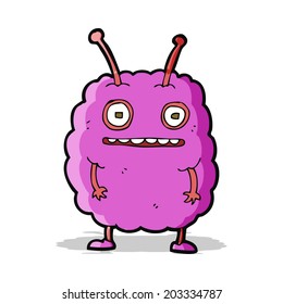 cartoon funny alien monster