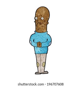 caricatura de calvo gracioso