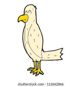 pájaro divertido de dibujos animados