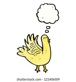 pájaro divertido de dibujos animados