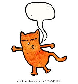 gato gracioso de dibujos animados