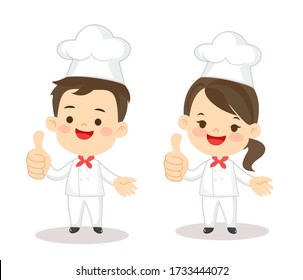 Cartoon funny chef character Vector