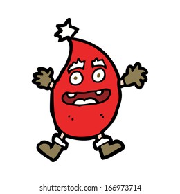 criatura navideña graciosa de dibujos animados