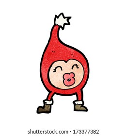 cartoon funny christmas creature