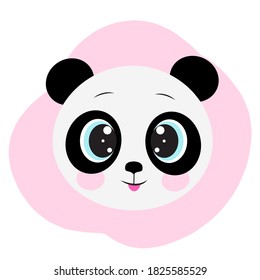 Cartoon funny cute little panda