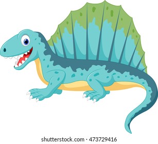 Cartoon funny dinosaur