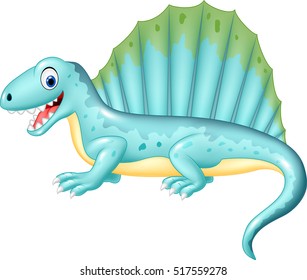Cartoon funny dinosaur