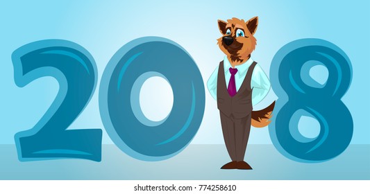 Cartoon funny dog 2018