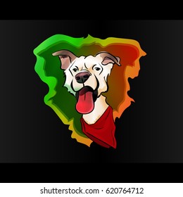 Cartoon funny dog