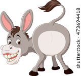 Cartoon funny donkey mascot