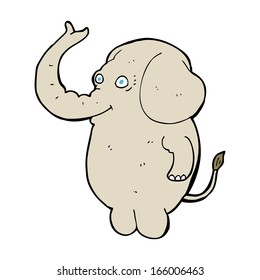 Cartoon-lustiger Elefant