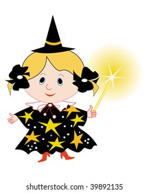 Cartoon Funny Fairy Vector Illustration Stock Vector (Royalty Free ...