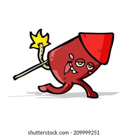 cartoon funny firework character