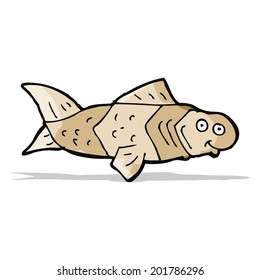 pez divertido de dibujos animados