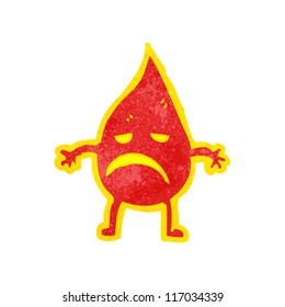 cartoon funny flame character