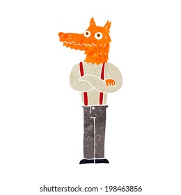 cartoon funny fox