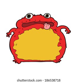 cartoon funny frog