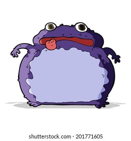 cartoon funny frog