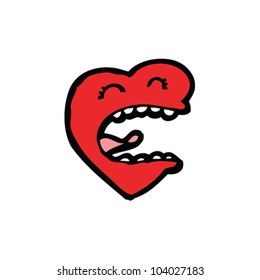 cartoon funny heart character