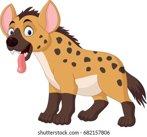 Cartoon funny hyena 