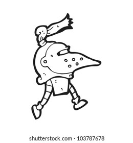caricatura cómica de knight