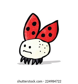 cartoon funny ladybug