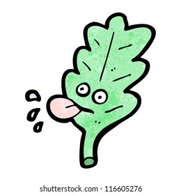 cartoon funny leaf