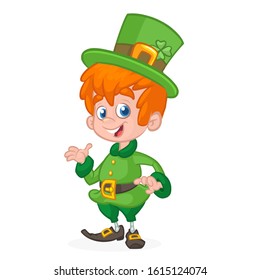 Cartoon funny Leprechaun. Vector illustration. St. Patrick's Day