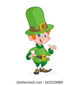 Cartoon funny Leprechaun. Vector illustration. St. Patrick's Day