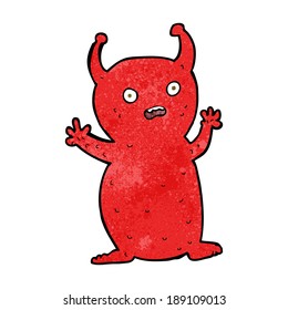 caricatura graciosa pequeña alienígena
