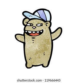 cartoon funny little bear
